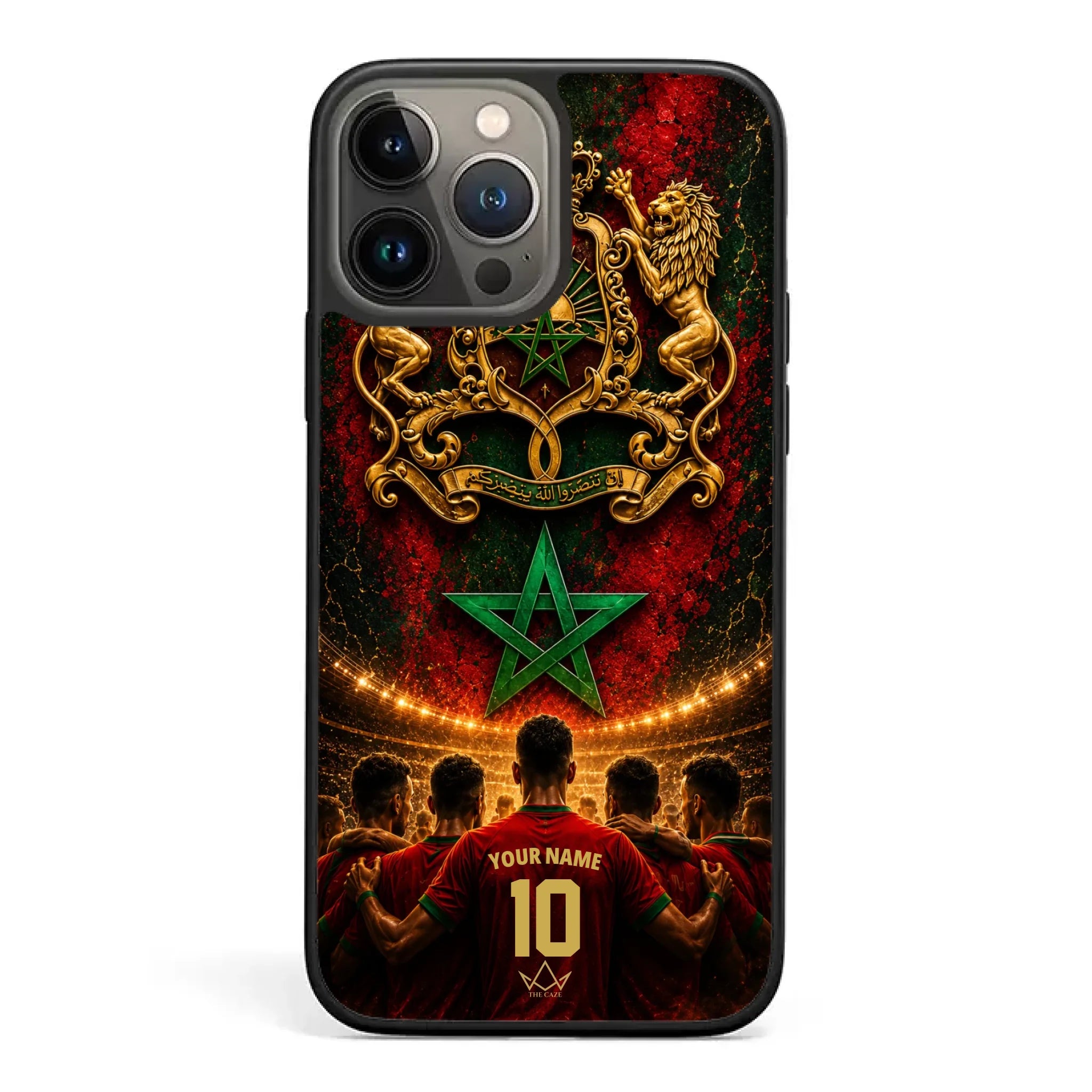 Custom World Cup football phone case Diaspora Pride- Morocco