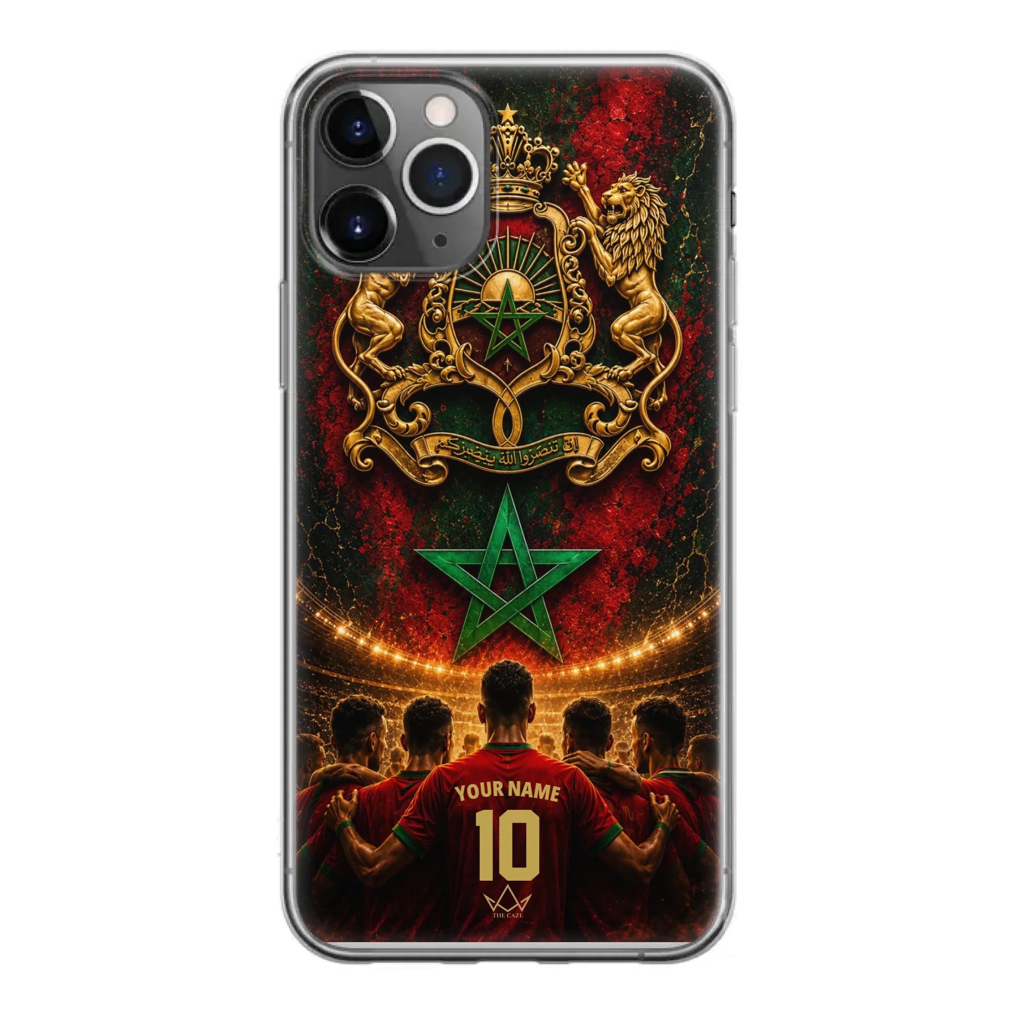 Custom World Cup football phone case Diaspora Pride- Morocco