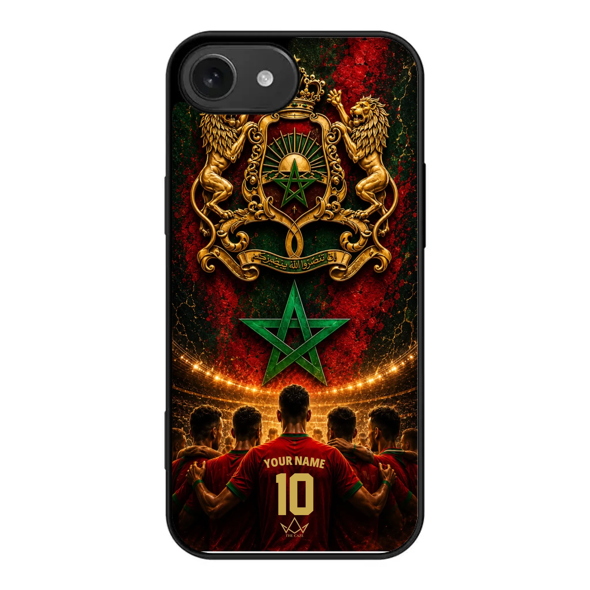 Custom World Cup football phone case Diaspora Pride- Morocco