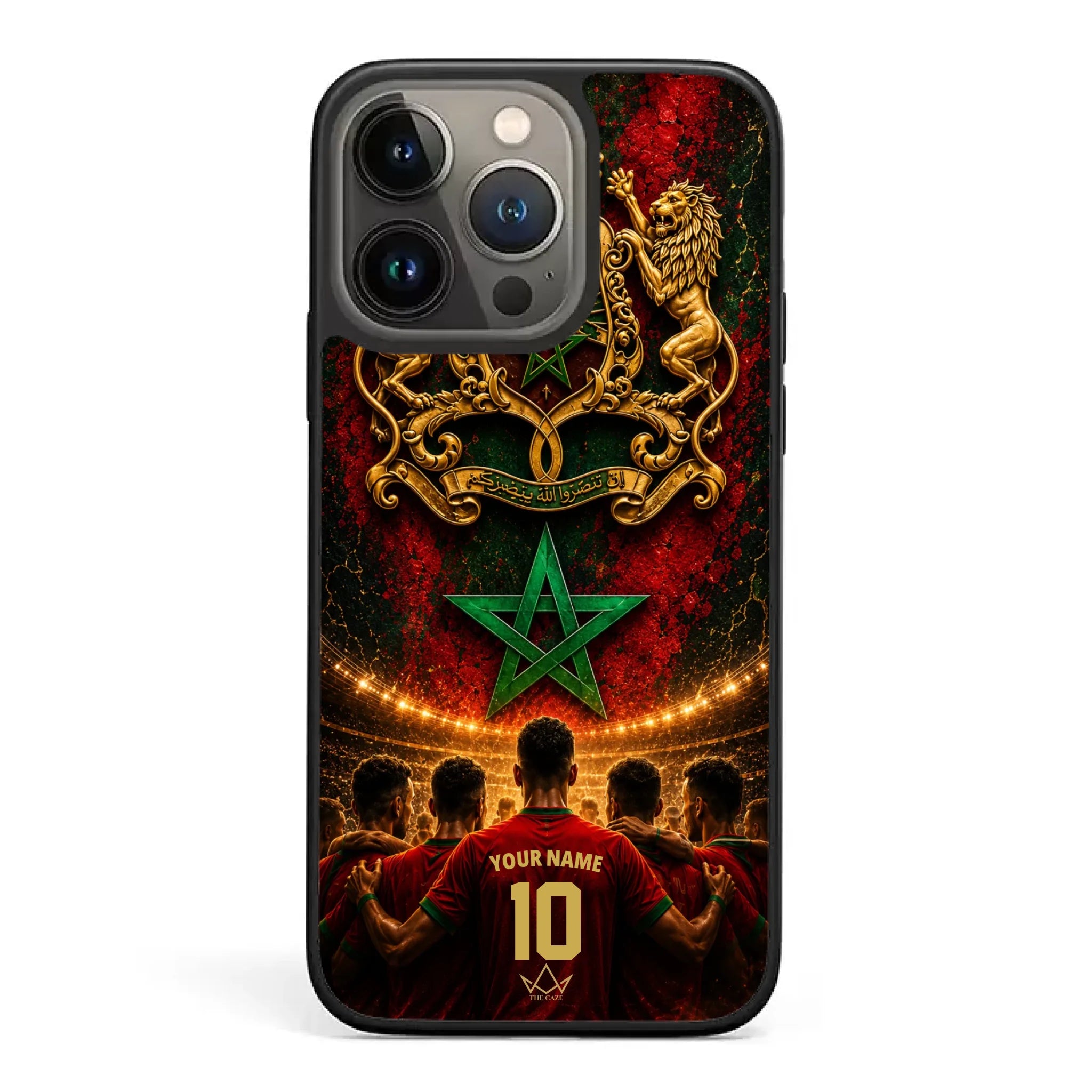 Custom World Cup football phone case Diaspora Pride- Morocco