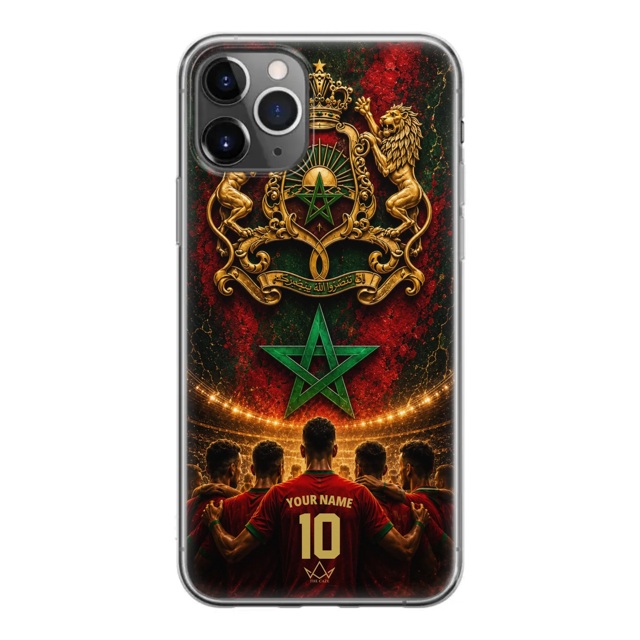 Custom World Cup football phone case Diaspora Pride- Morocco