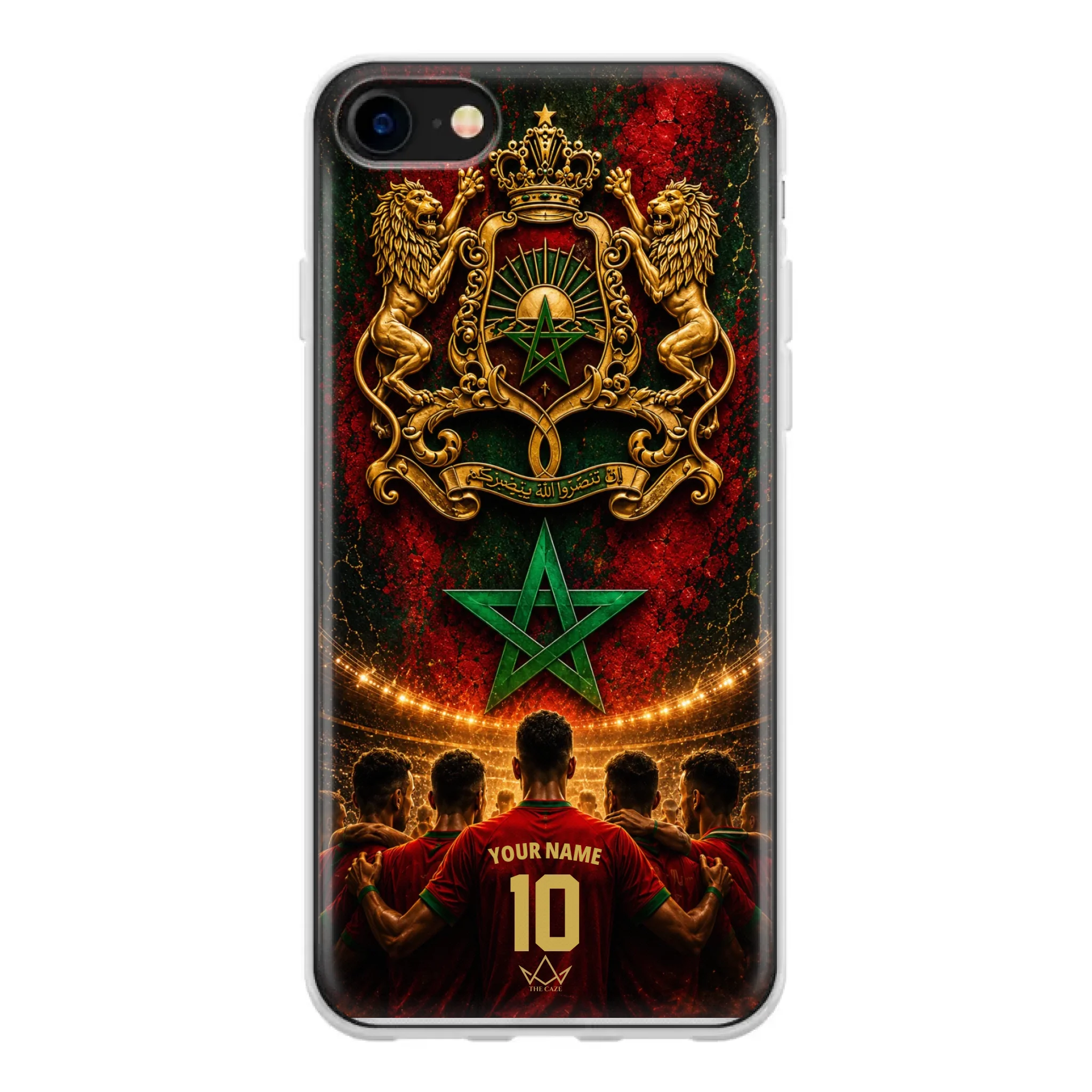 Custom World Cup football phone case Diaspora Pride- Morocco