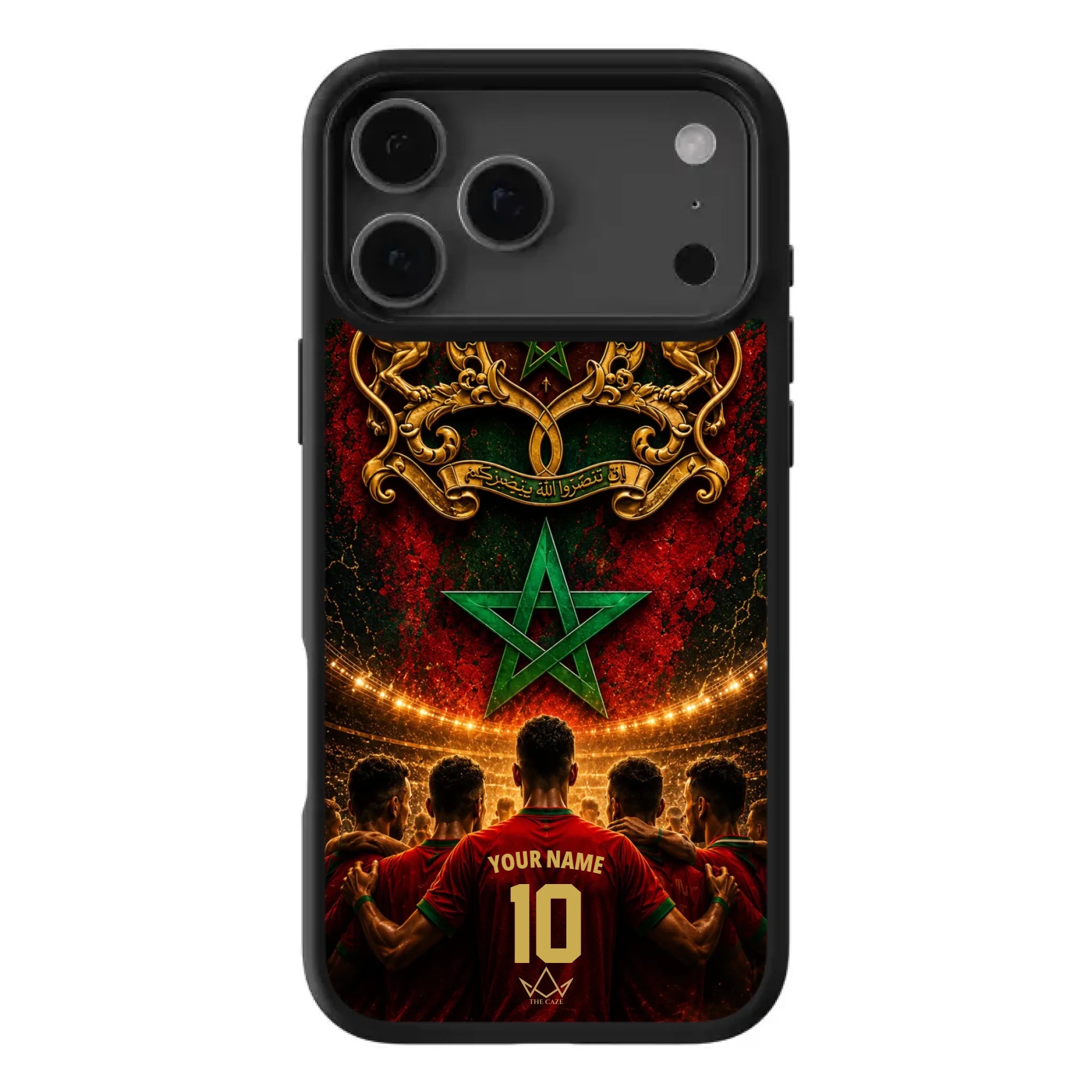 Custom World Cup football phone case Diaspora Pride- Morocco
