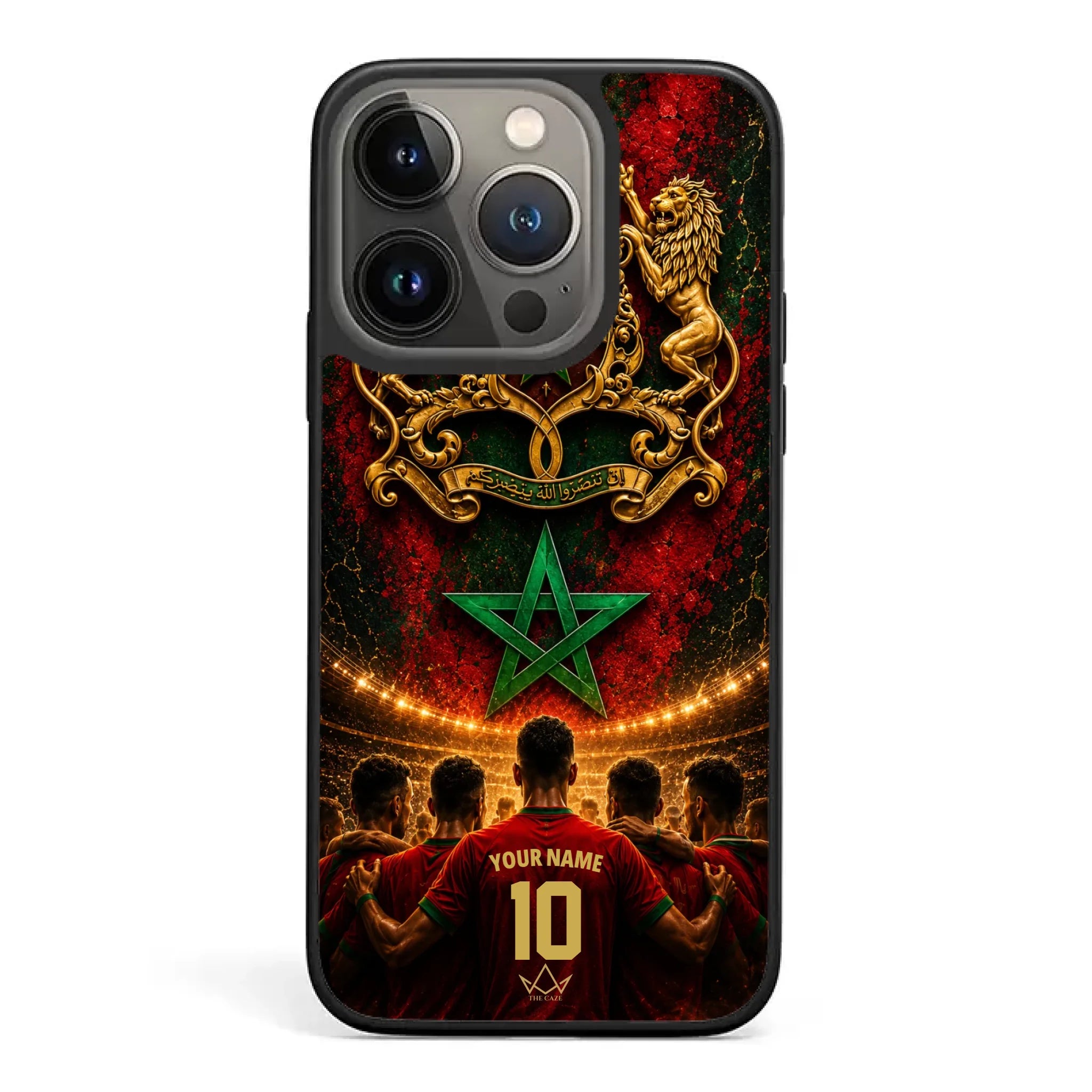 Custom World Cup football phone case Diaspora Pride- Morocco
