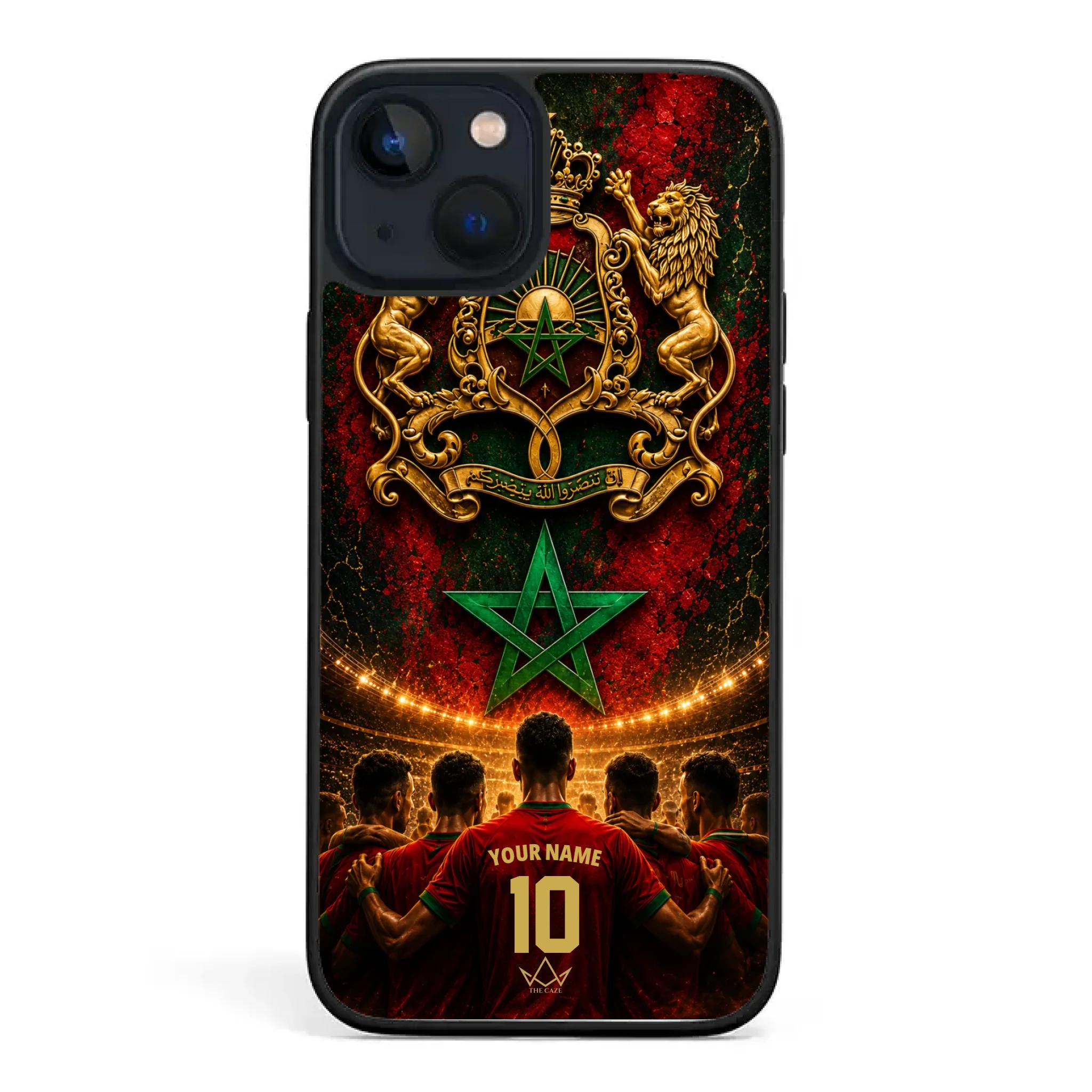 Custom World Cup football phone case Diaspora Pride- Morocco