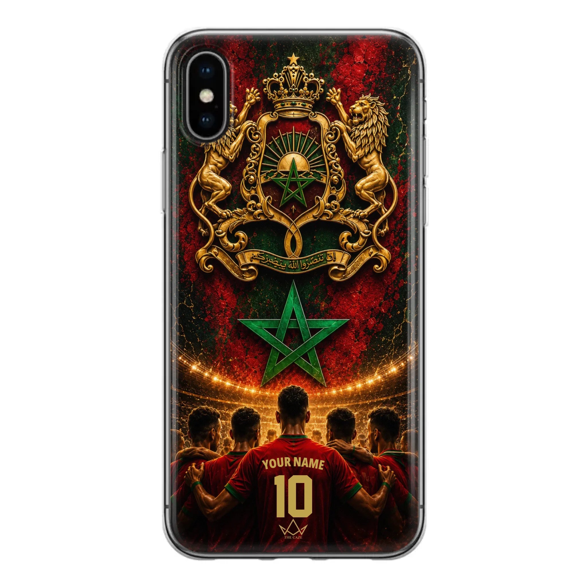 Custom World Cup football phone case Diaspora Pride- Morocco
