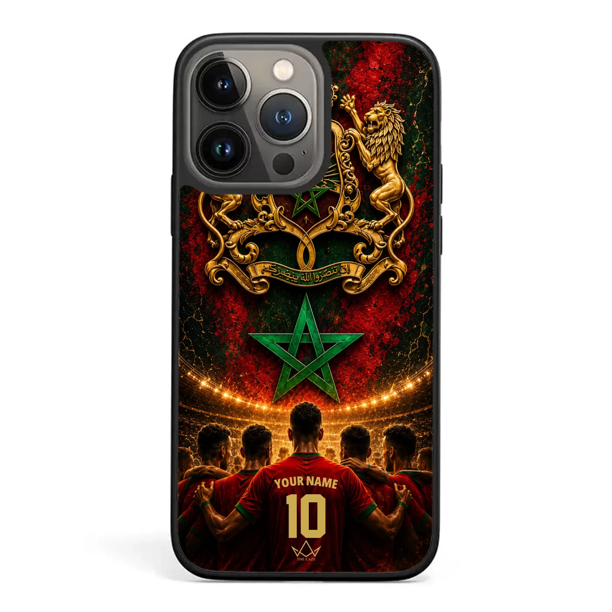 Custom World Cup football phone case Diaspora Pride- Morocco