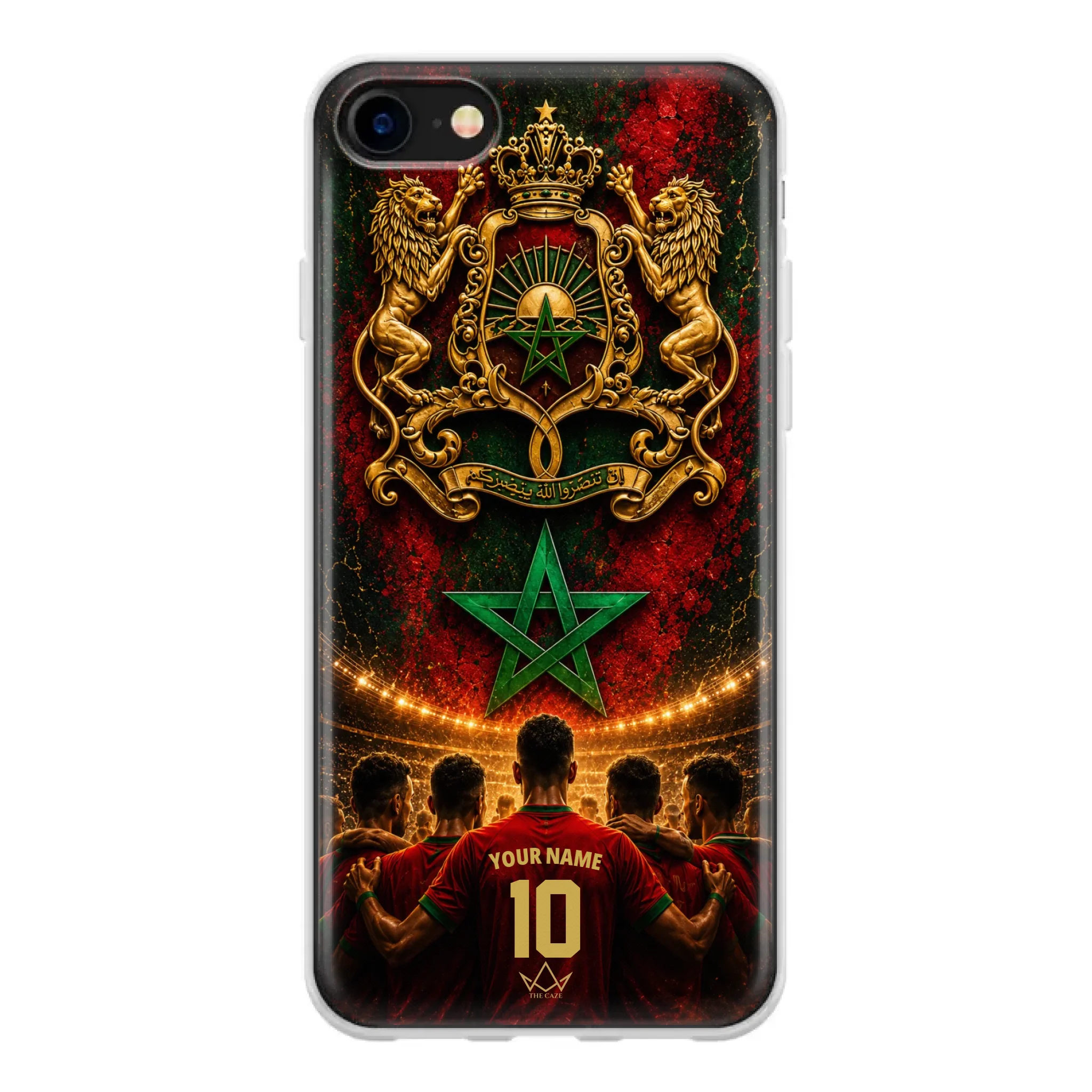 Custom World Cup football phone case Diaspora Pride- Morocco