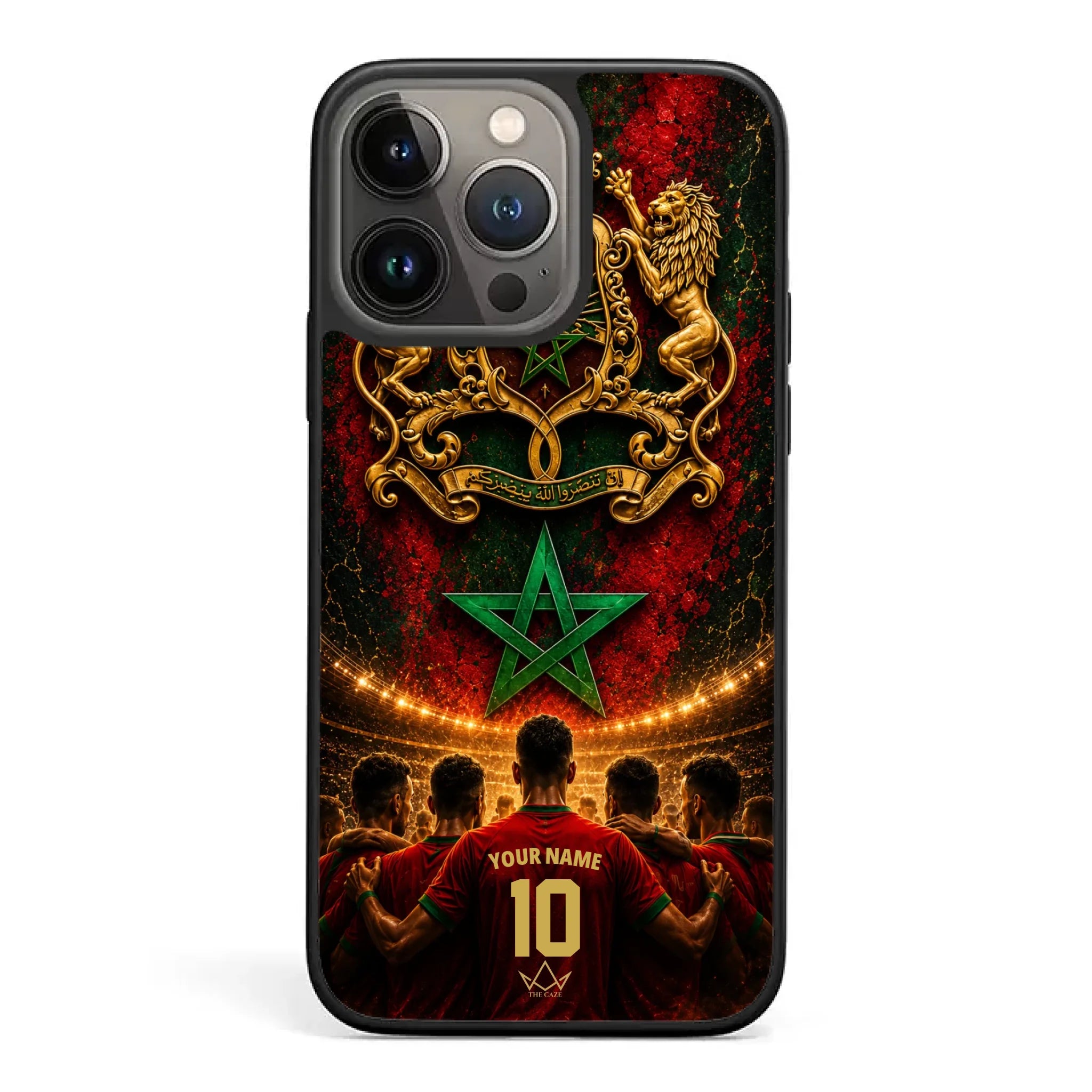 Custom World Cup football phone case Diaspora Pride- Morocco