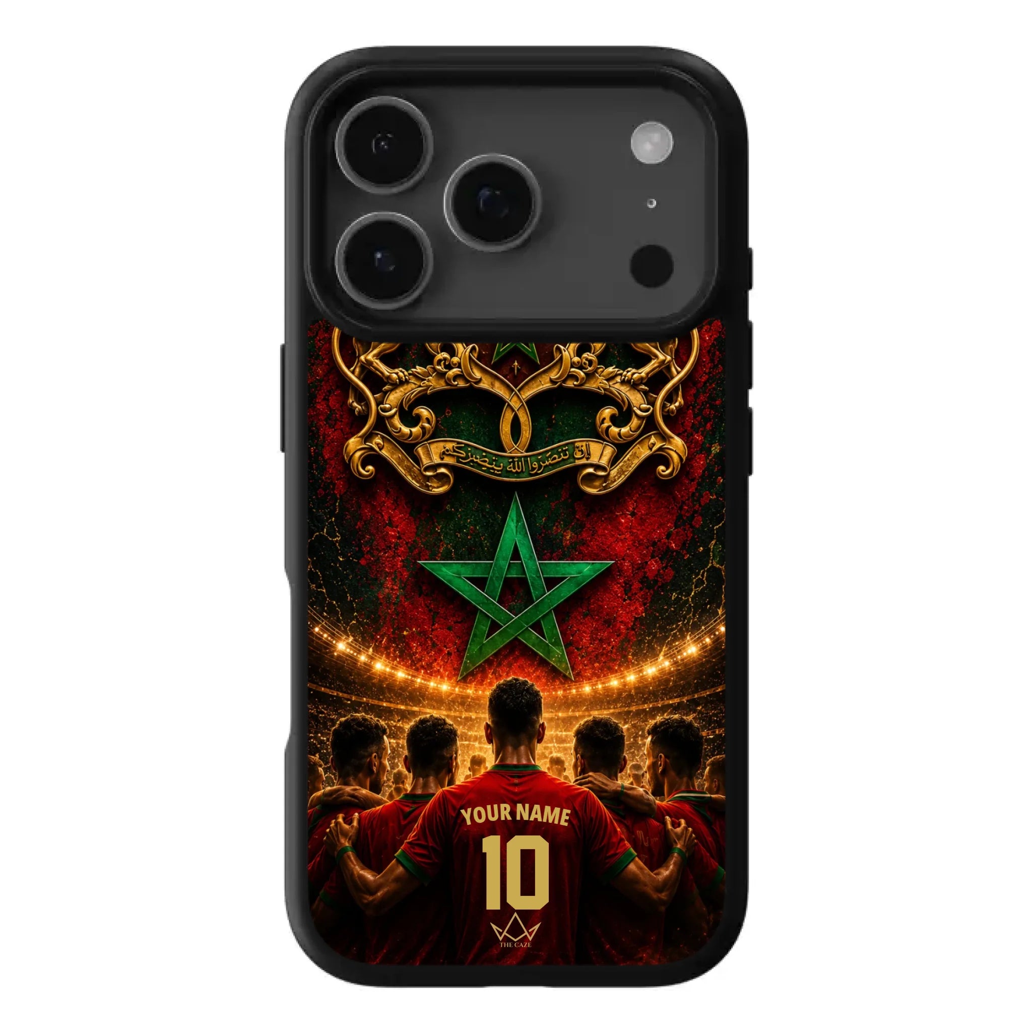Custom World Cup football phone case Diaspora Pride- Morocco
