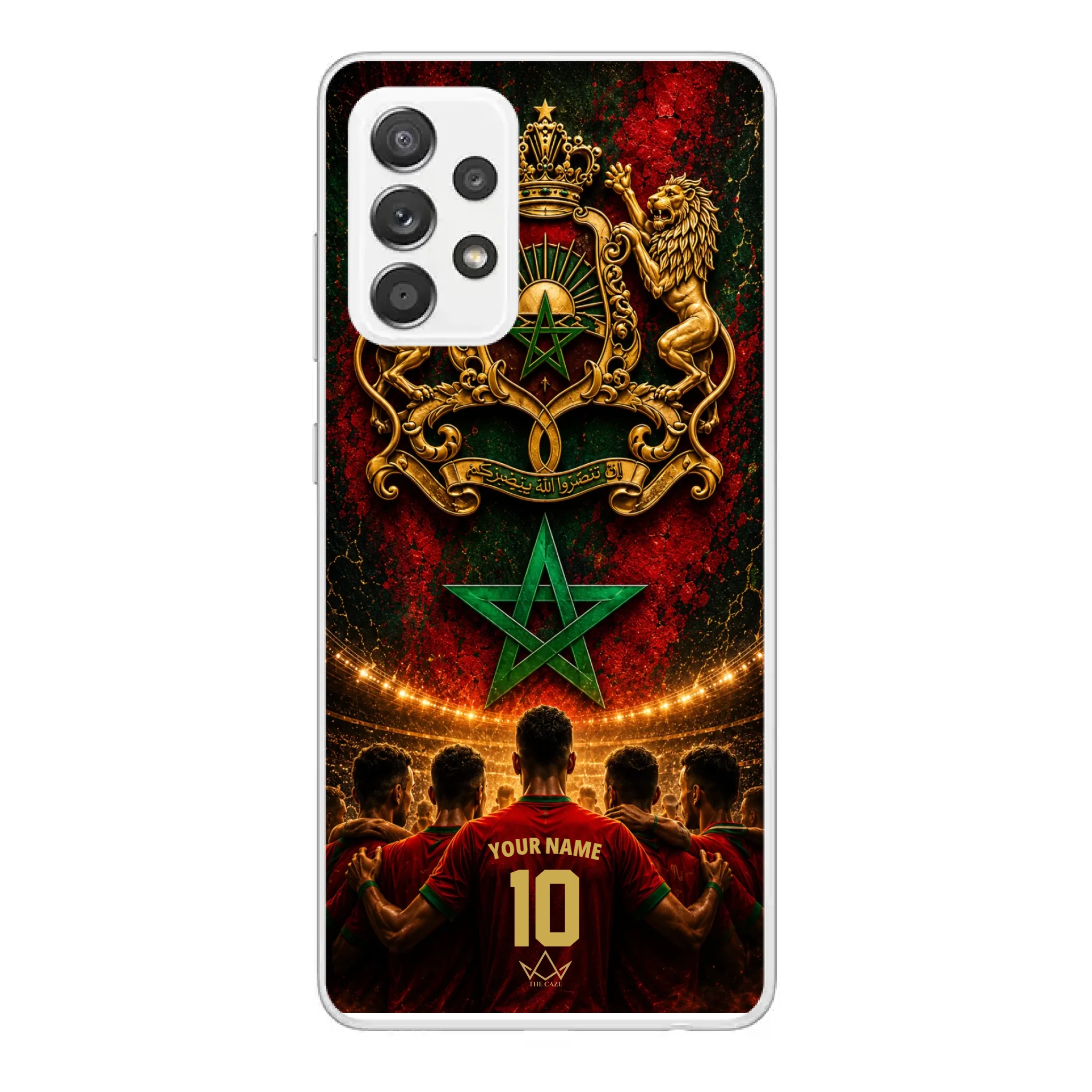 Custom World Cup football phone case Diaspora Pride- Morocco