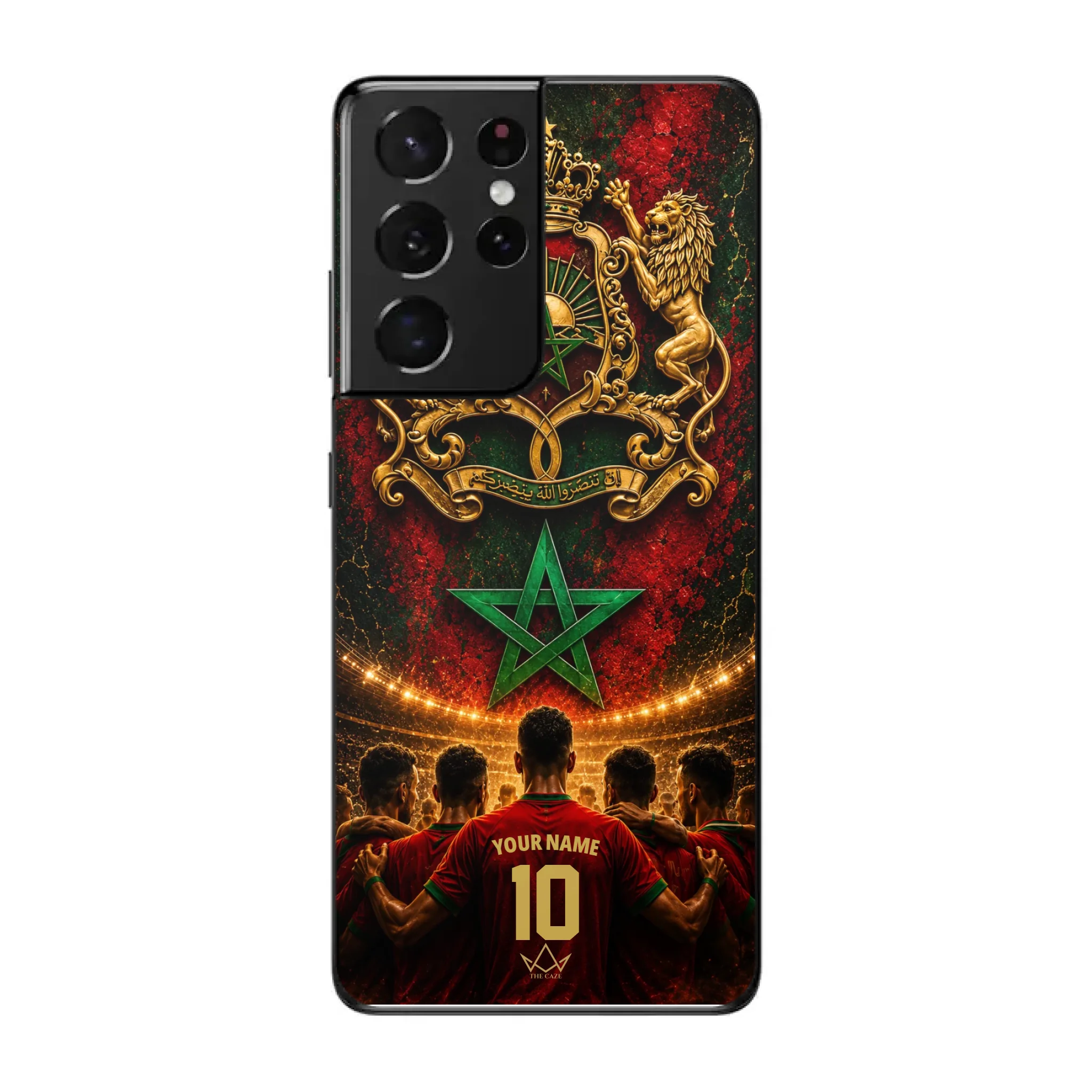 Custom World Cup football phone case Diaspora Pride- Morocco