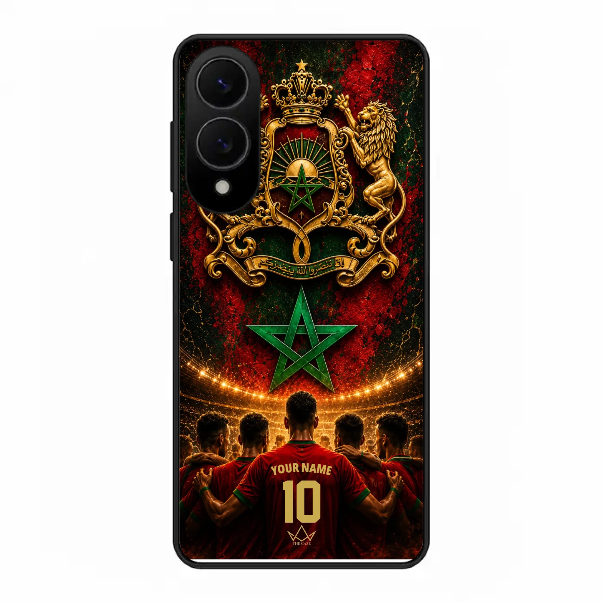 Custom World Cup football phone case Diaspora Pride- Morocco