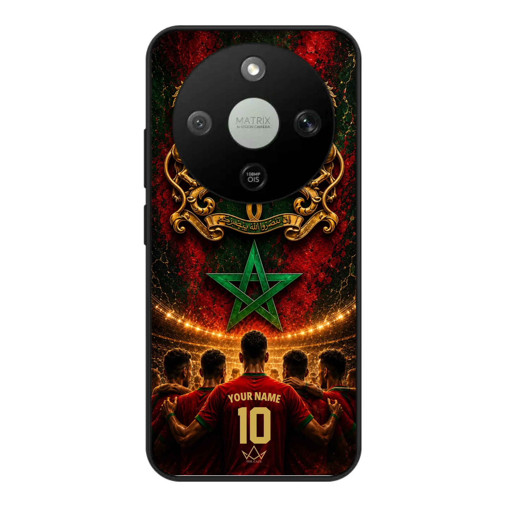 Custom World Cup football phone case Diaspora Pride- Morocco