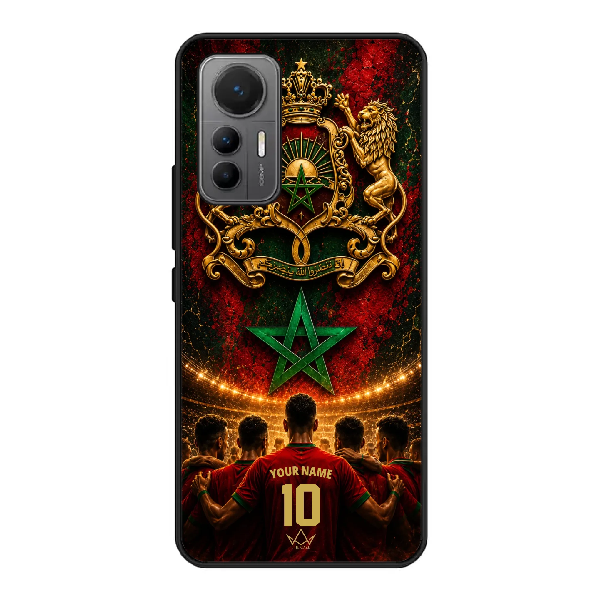 Custom World Cup football phone case Diaspora Pride- Morocco