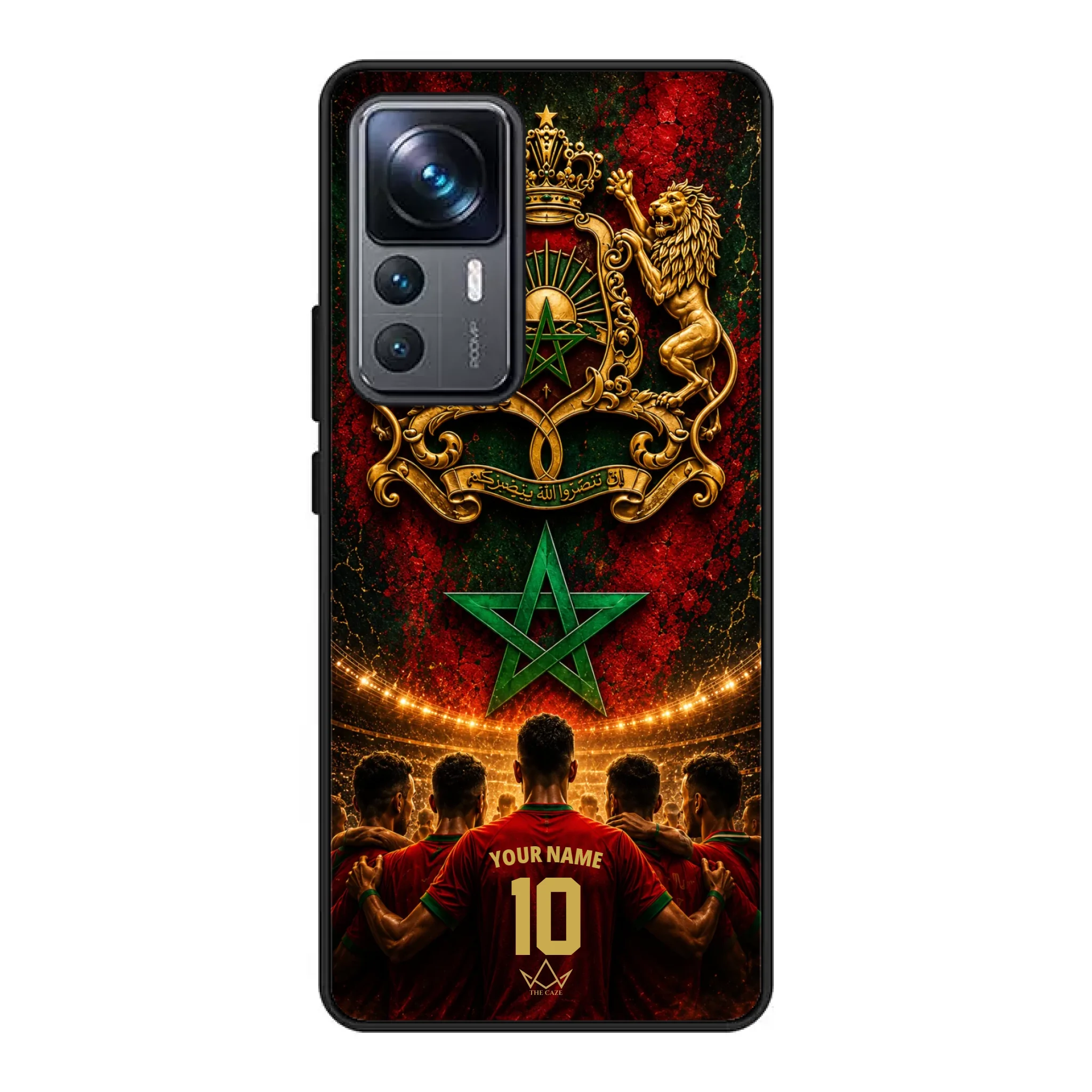 Custom World Cup football phone case Diaspora Pride- Morocco