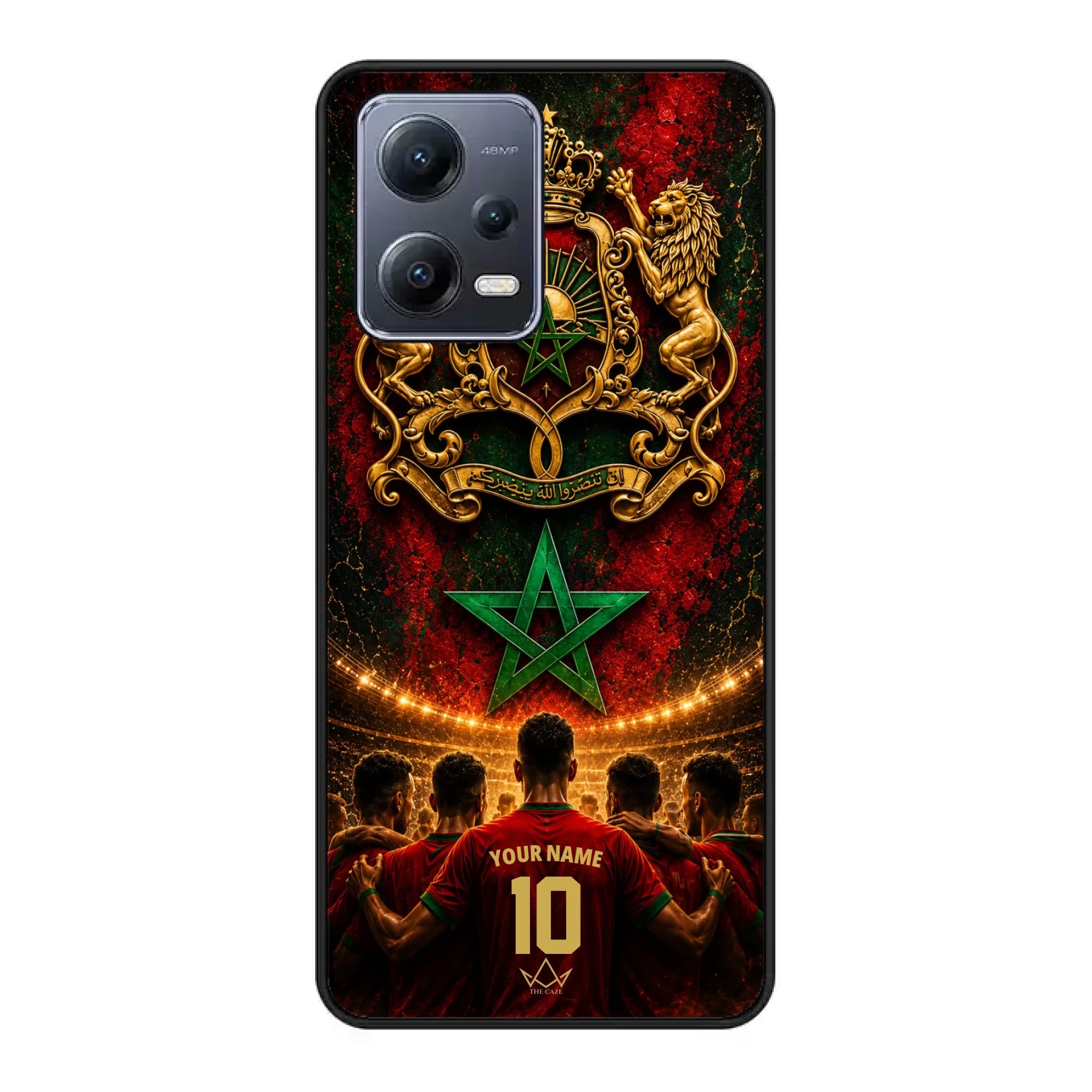 Custom World Cup football phone case Diaspora Pride- Morocco