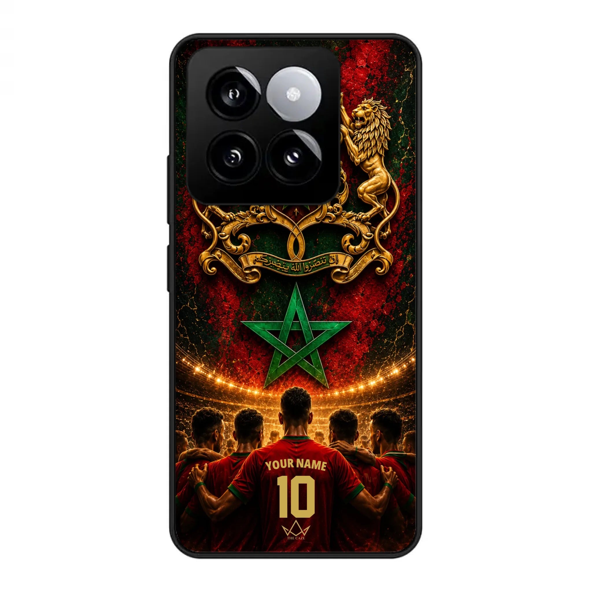 Custom World Cup football phone case Diaspora Pride- Morocco