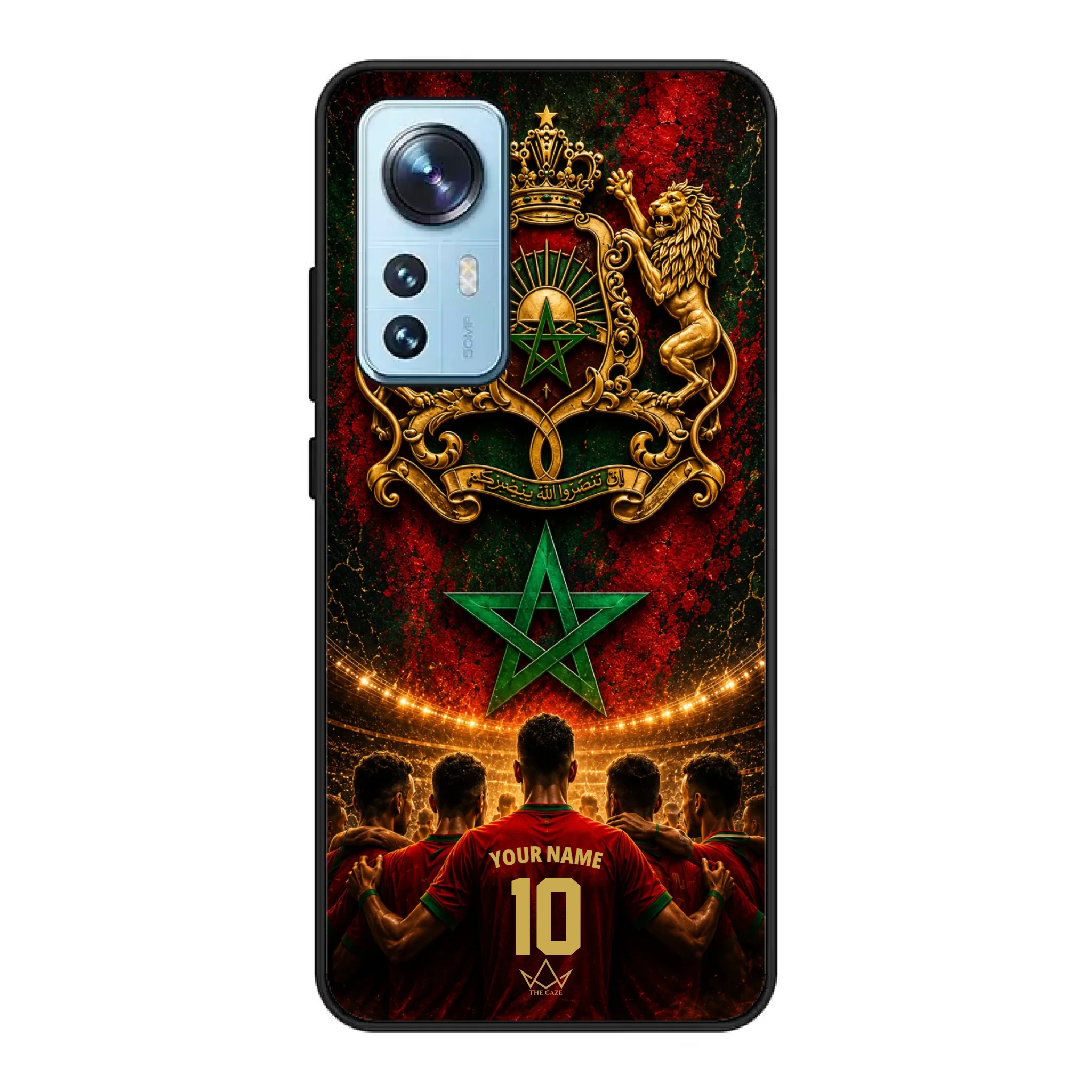 Custom World Cup football phone case Diaspora Pride- Morocco