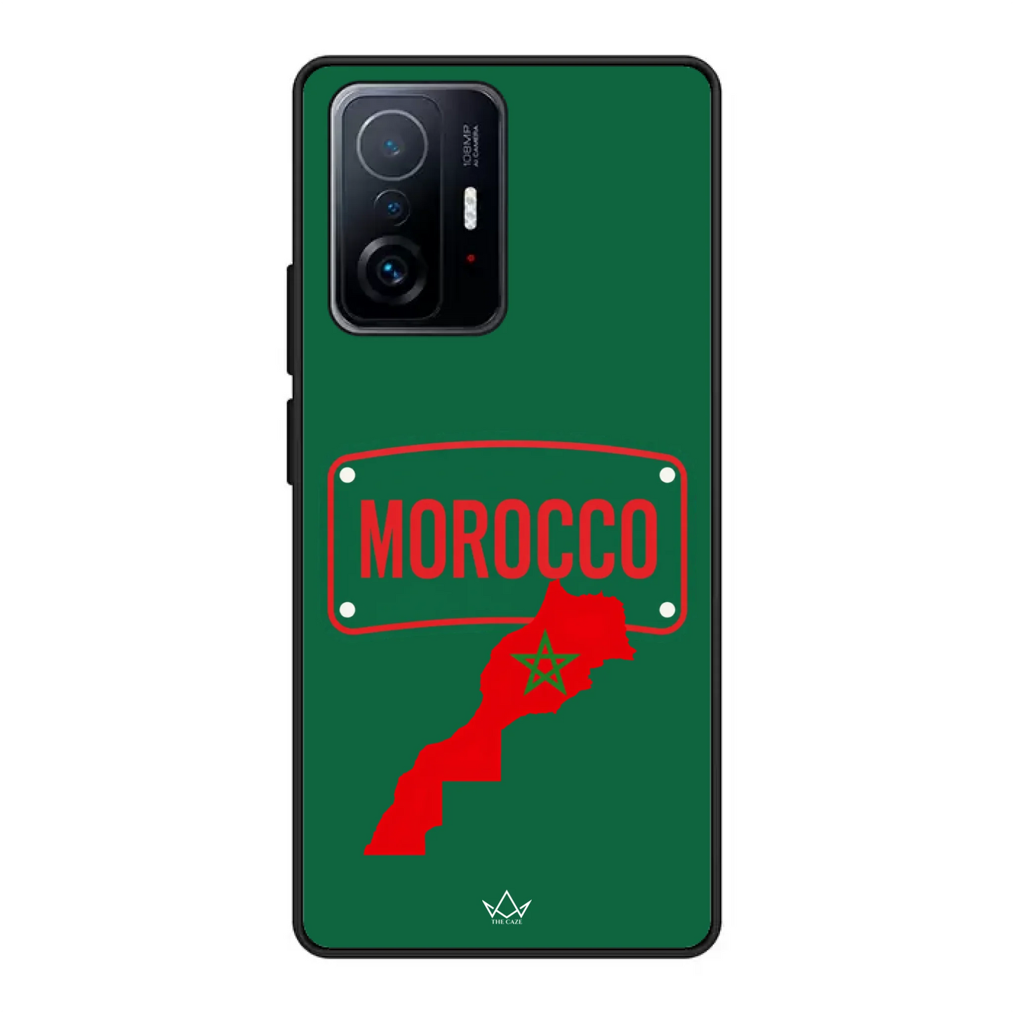 Funda de teléfono de fútbol del Mundial Mapa - Marruecos