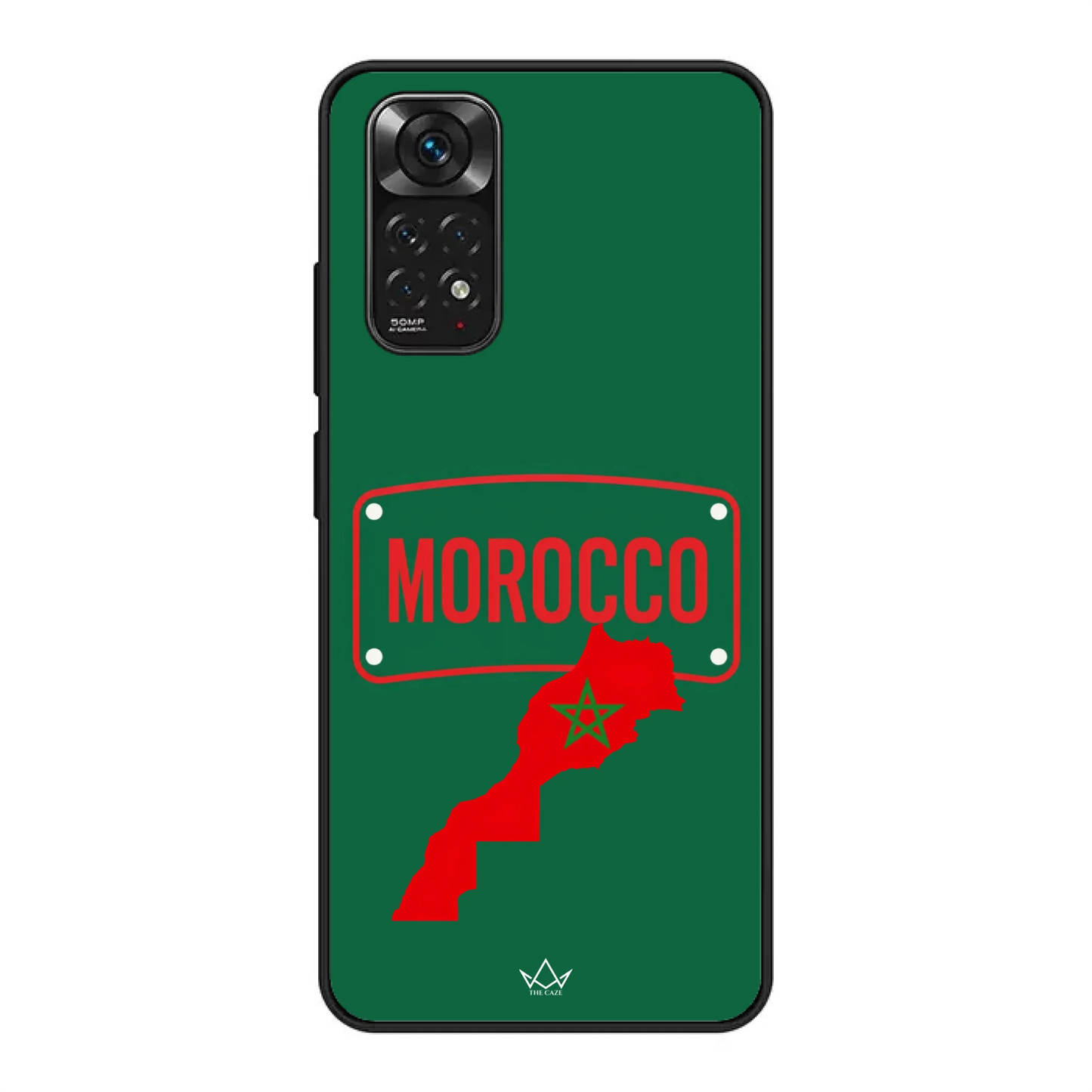 Funda de teléfono de fútbol del Mundial Mapa - Marruecos