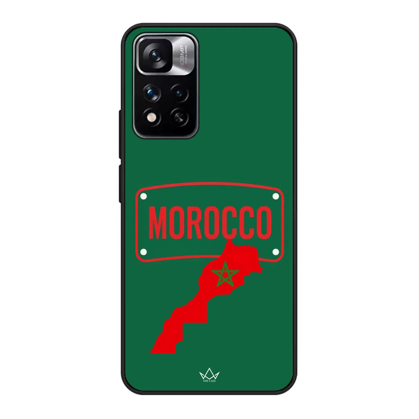 Funda de teléfono de fútbol del Mundial Mapa - Marruecos