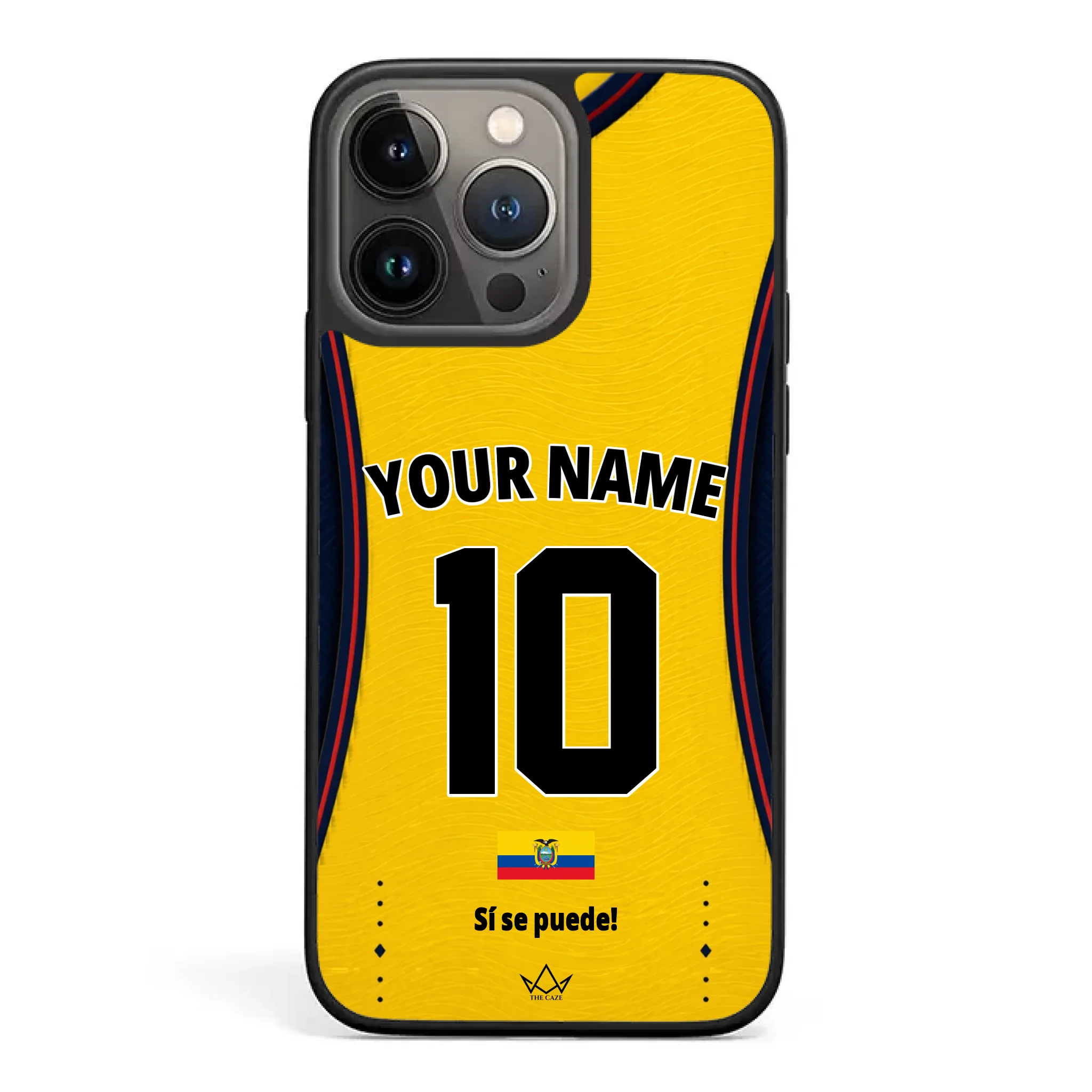Ecuador football Jersey iPhone Case