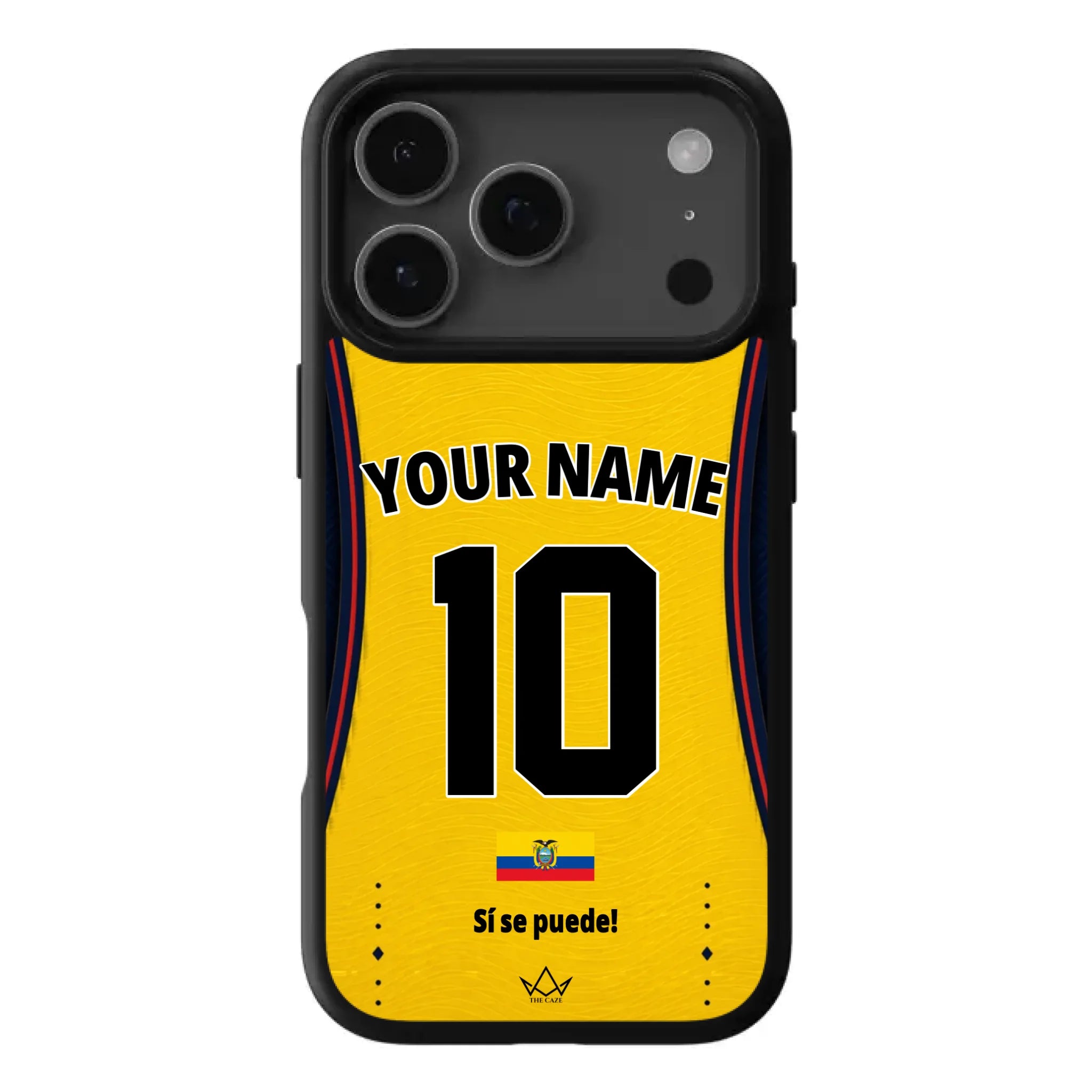 Ecuador football Jersey iPhone Case