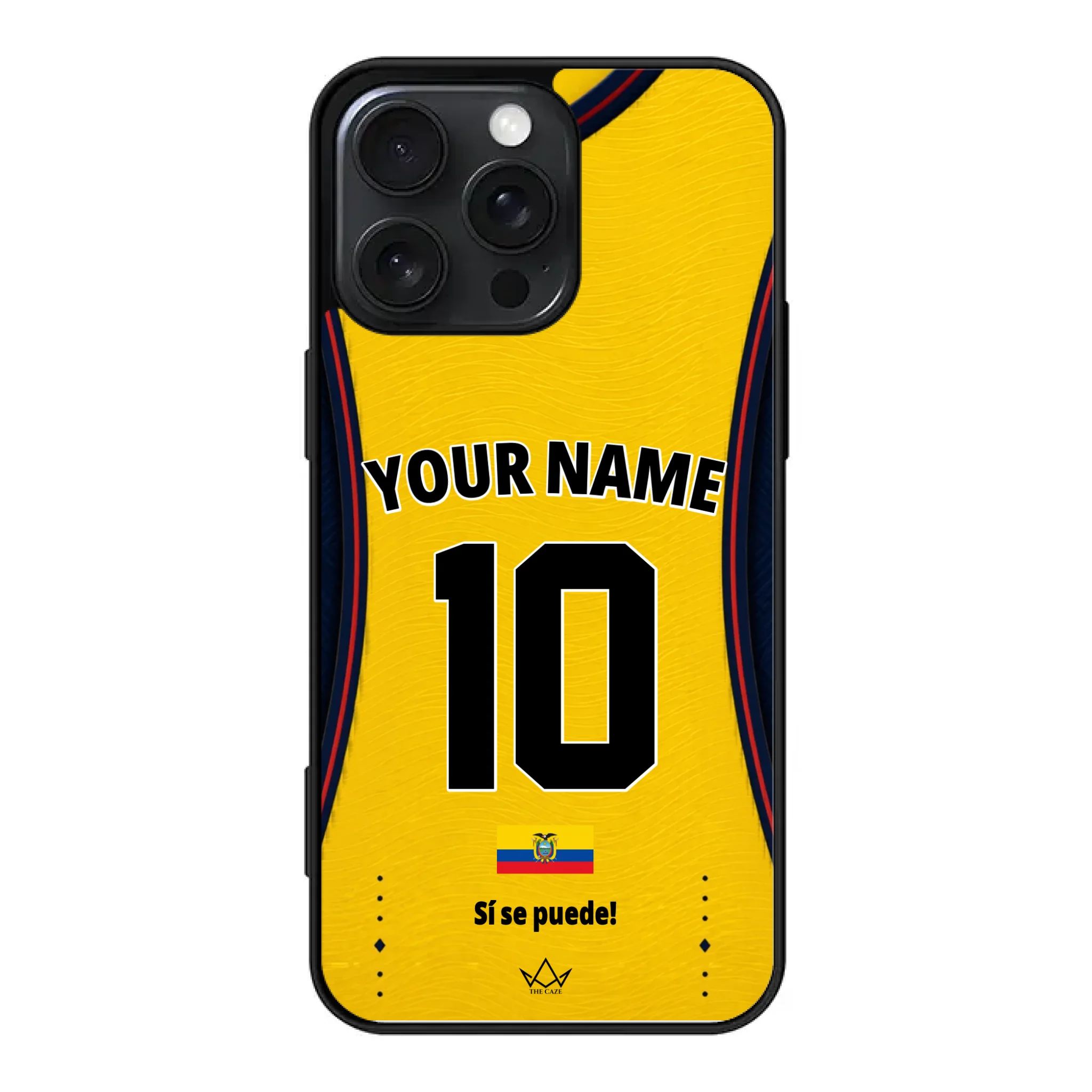 Ecuador football Jersey iPhone Case