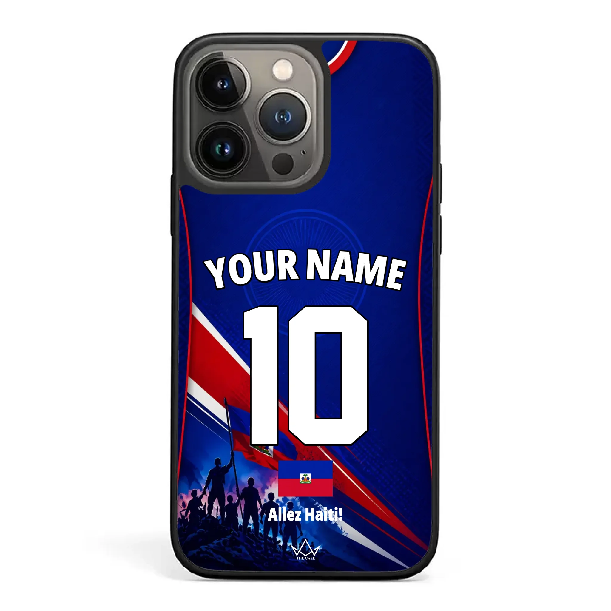 Haiti football Jersey iPhone Case