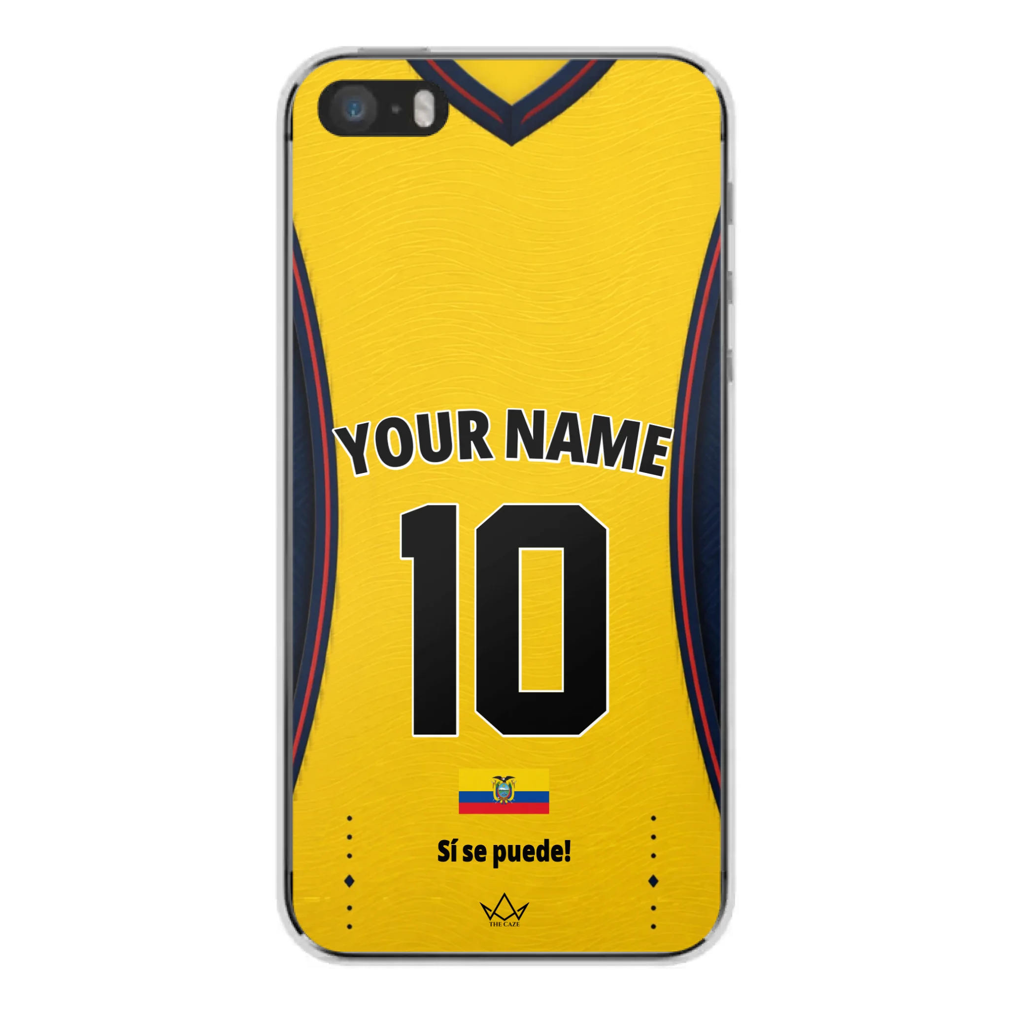 Ecuador football Jersey iPhone Case