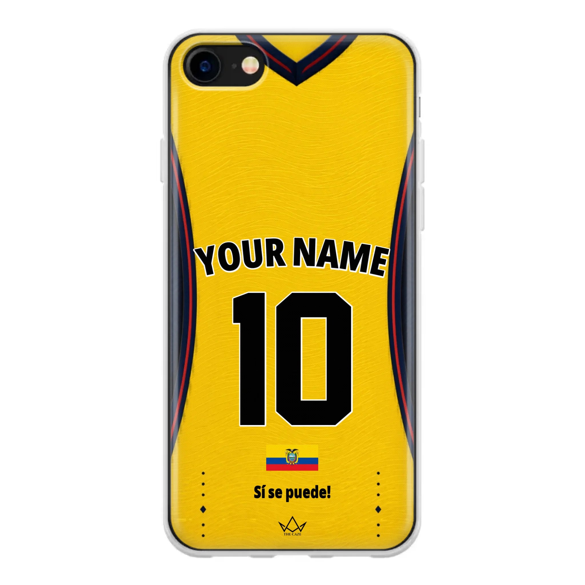 Ecuador football Jersey iPhone Case