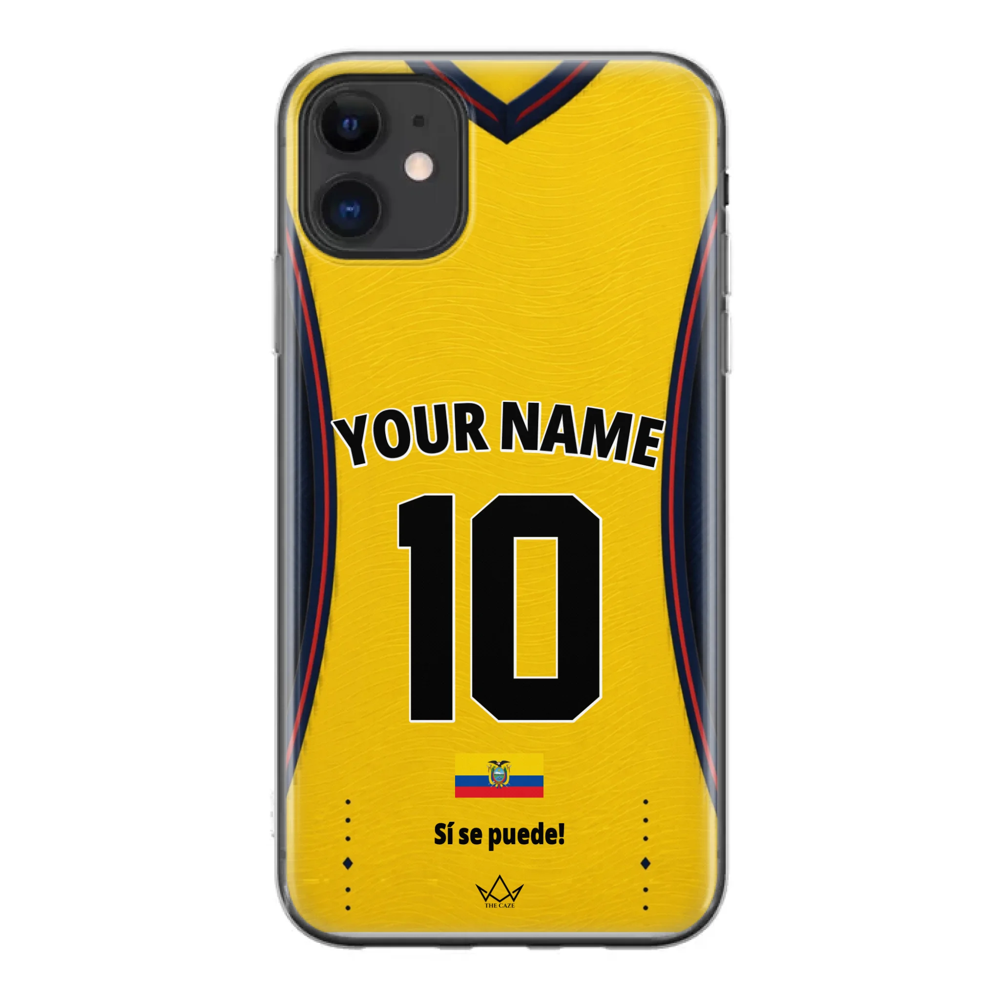 Ecuador football Jersey iPhone Case