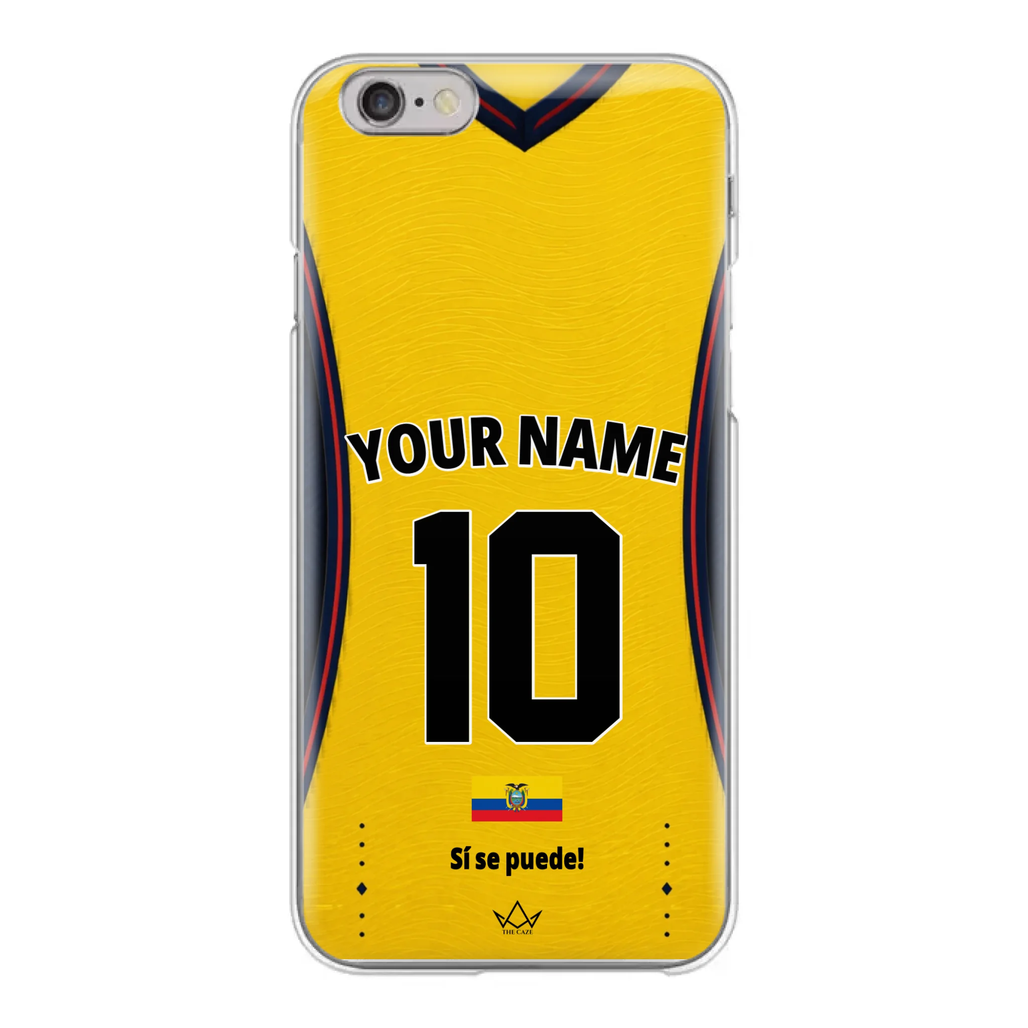 Ecuador football Jersey iPhone Case