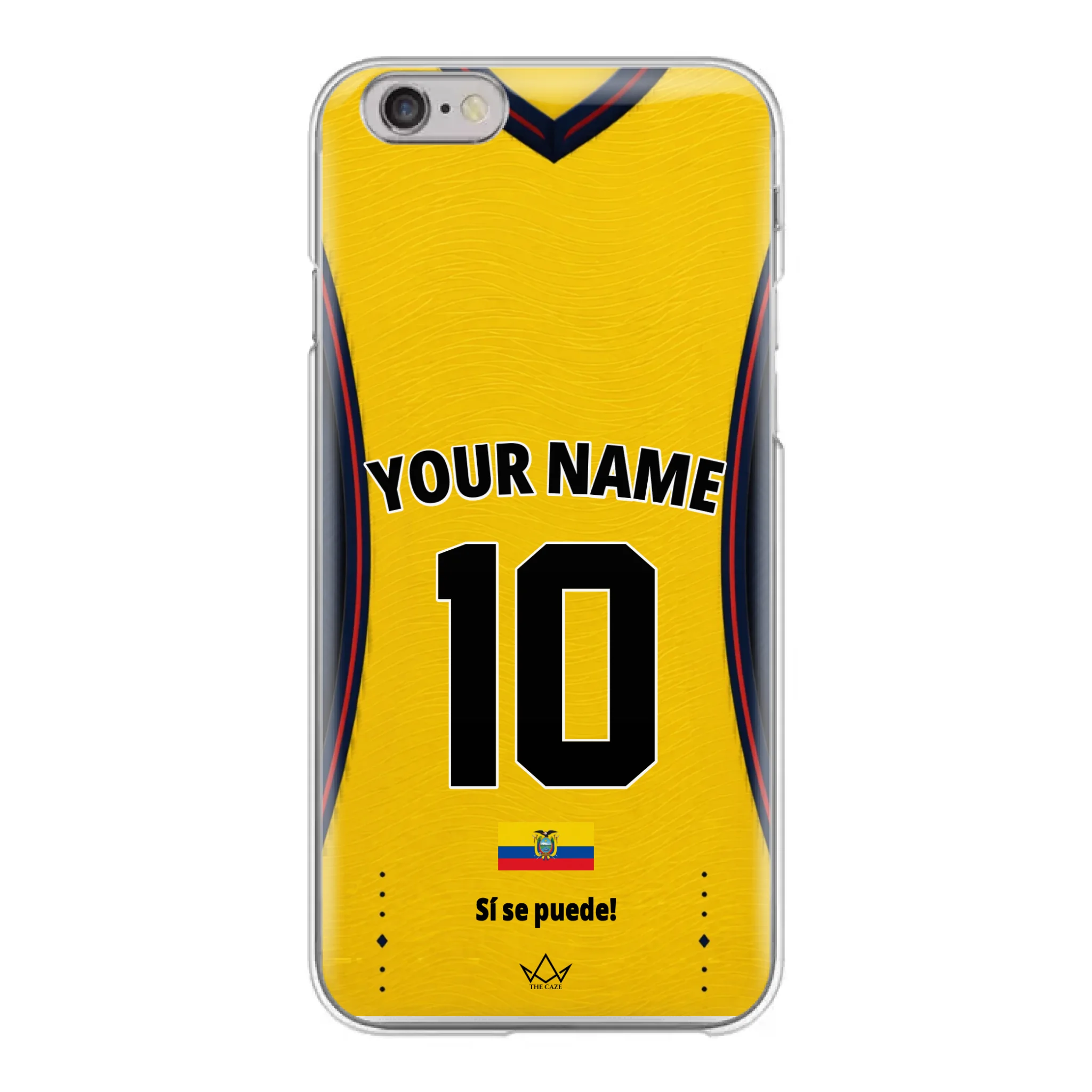 Ecuador football Jersey iPhone Case