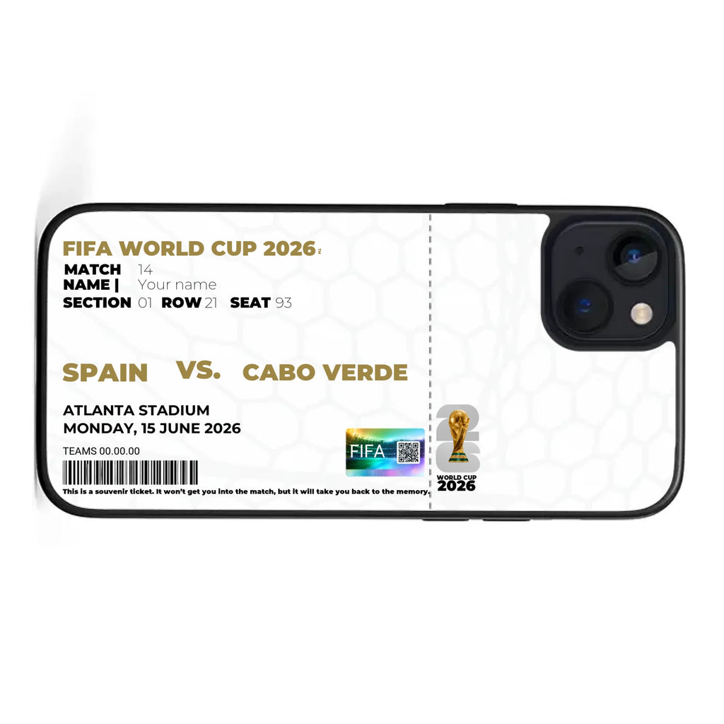 World Cup Replica Ticket - Cape Verde vs Spain Atlanta Stadium Phone Case