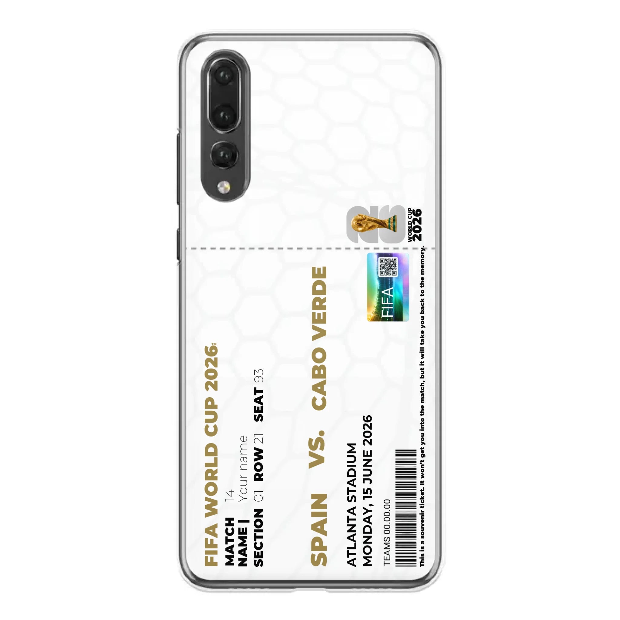 World Cup Replica Ticket - Cape Verde vs Spain Atlanta Stadium Phone Case