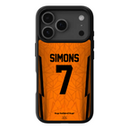 Funda de teléfono con la camiseta de fútbol de los Países Bajos para iPhone